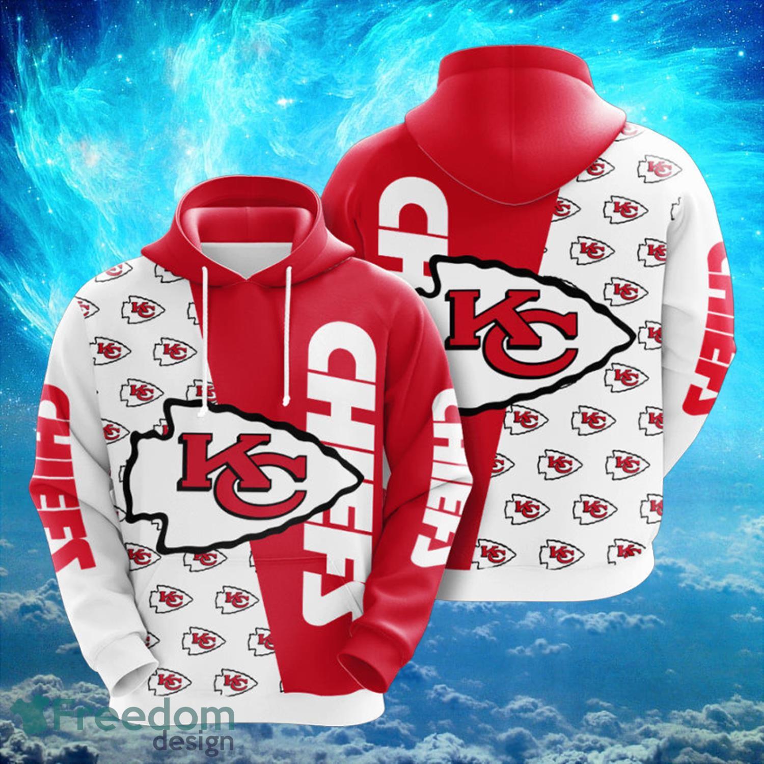 Kansas City Chiefs Red Hoodies Full Over Print - Freedomdesign