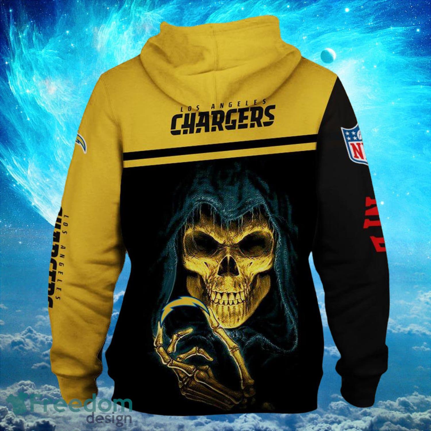 Los Angeles Chargers Logo Death Hoodies Full Over Print Product Photo 1