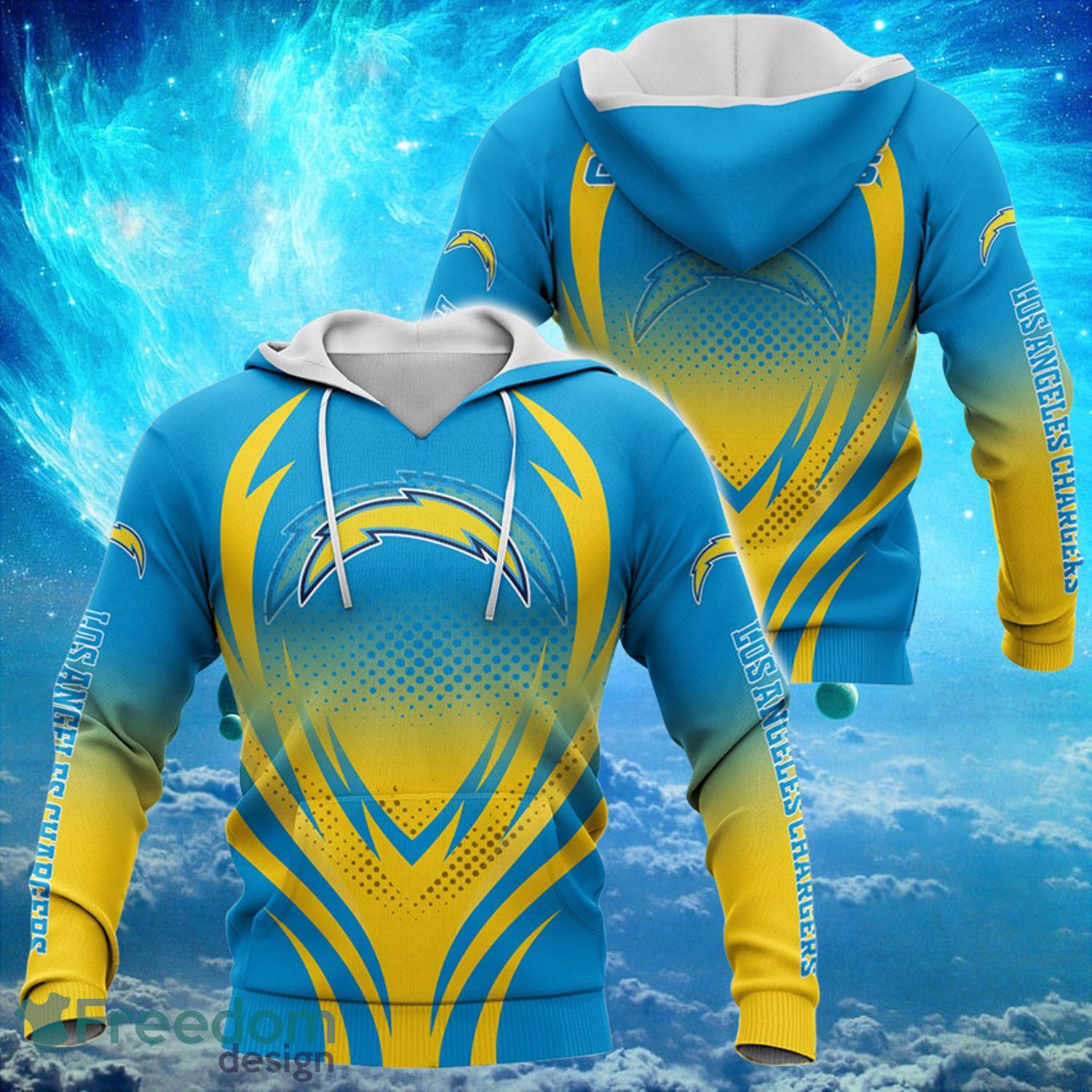 Los Angeles Chargers Logo Light Hoodies Full Over Print Product Photo 1