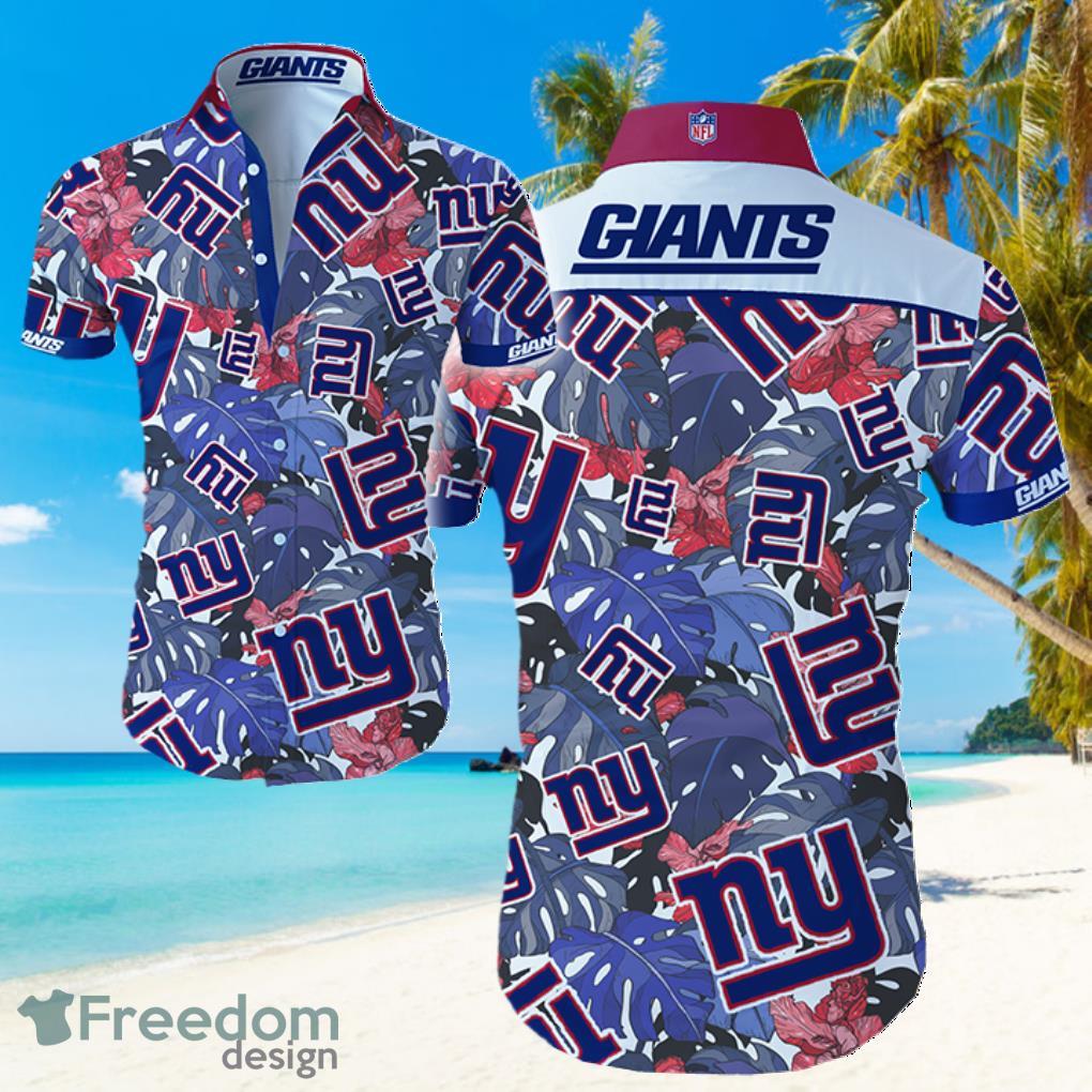 New York Giants Logo NFL Hawaiian Summer Beach Shirt Full Print Product Photo 1
