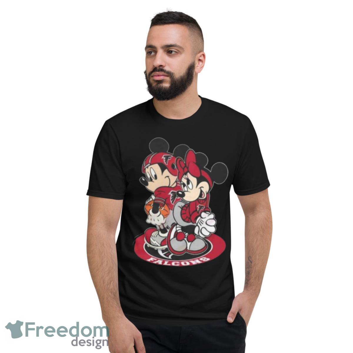 NFL Atlanta Falcons Mickey Mouse And Minnie Mouse Shirt - Short Sleeve T-Shirt