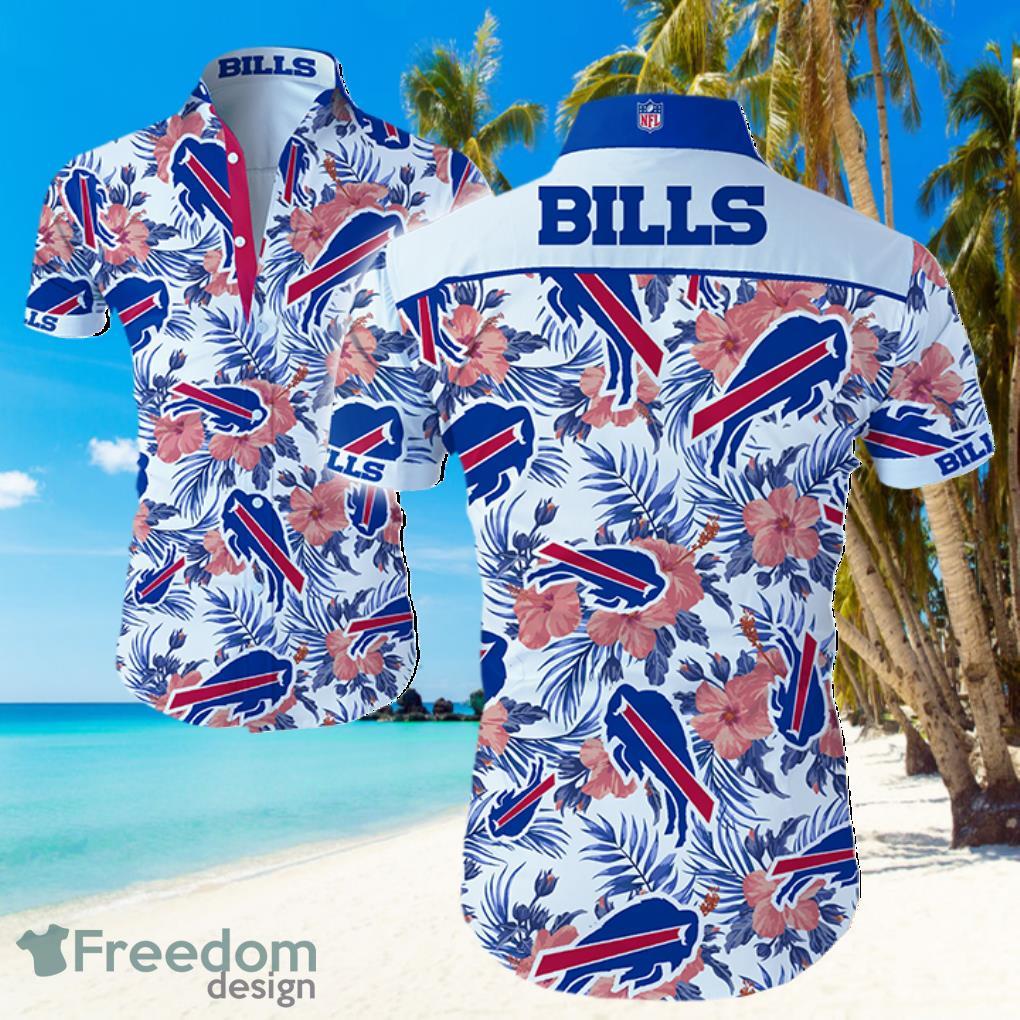 NFL Buffalo Bills Logo Light Shirt Hawaiian Summer Beach Shirt Full Print Product Photo 1