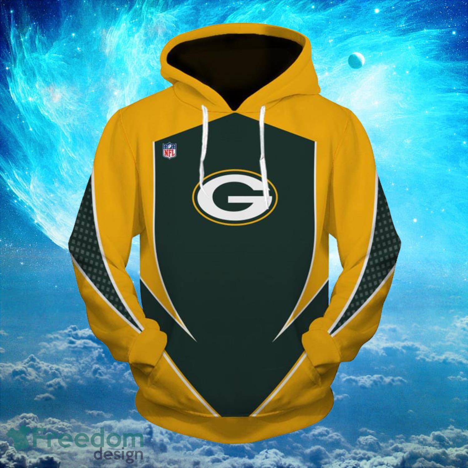 NFL Football Green Bay Packers Logo Simple Hoodies Full Over Print Product Photo 1