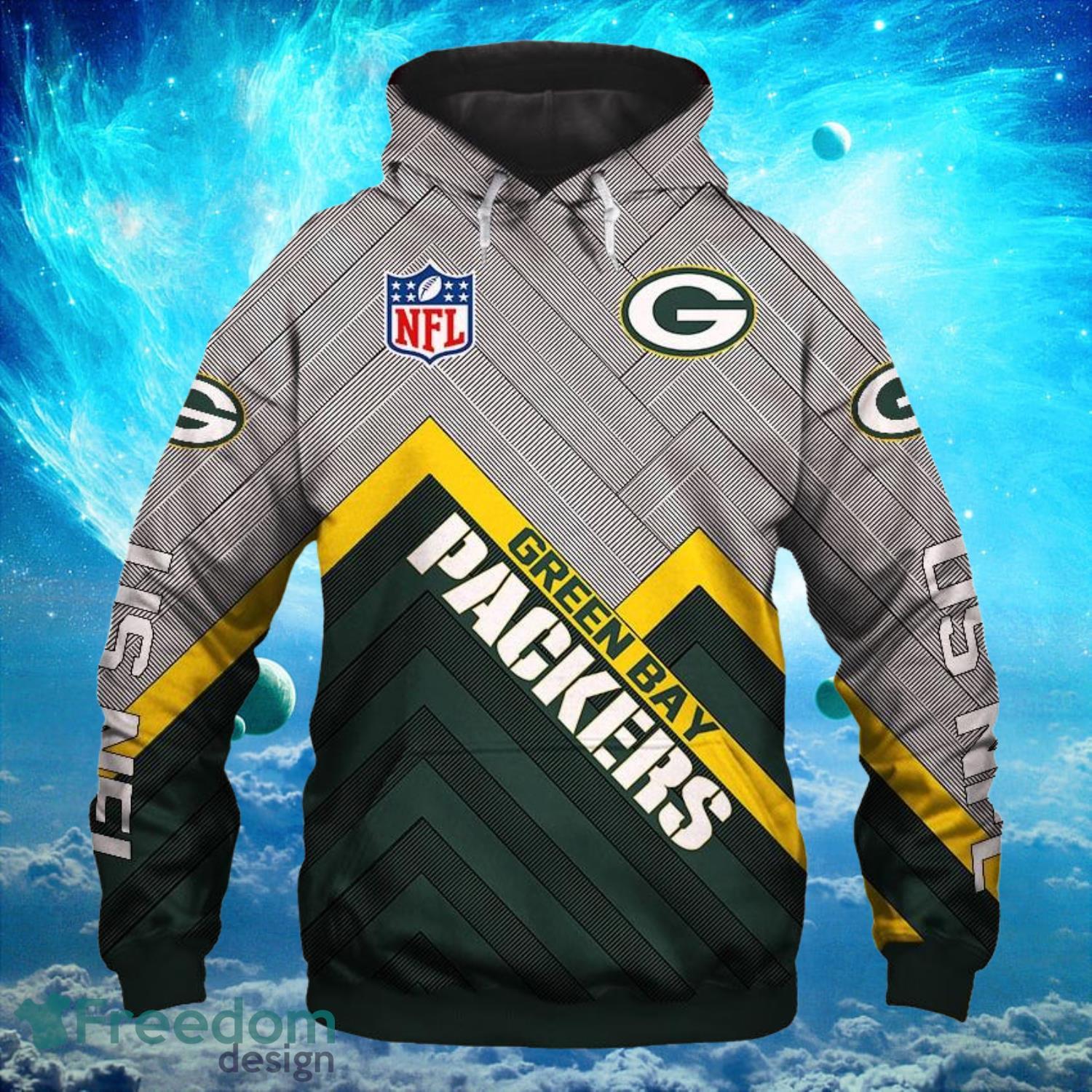 NFL Green Bay Packers Logo Hoodies Full Over Print