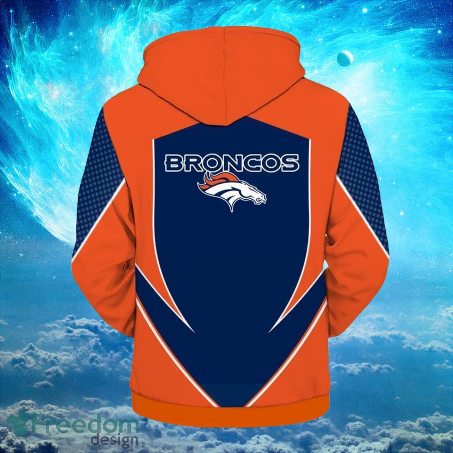 Denver Broncos NFL Football Camo Hunting Flag Hoodie 3D All Over Print