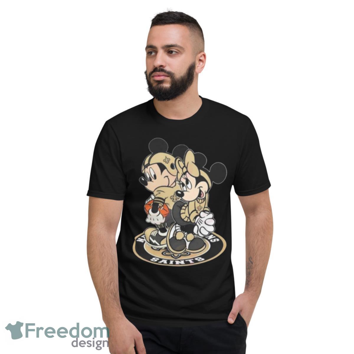 NFL New Orleans Saints Mickey Mouse And Minnie Mouse Shirt - Freedomdesign