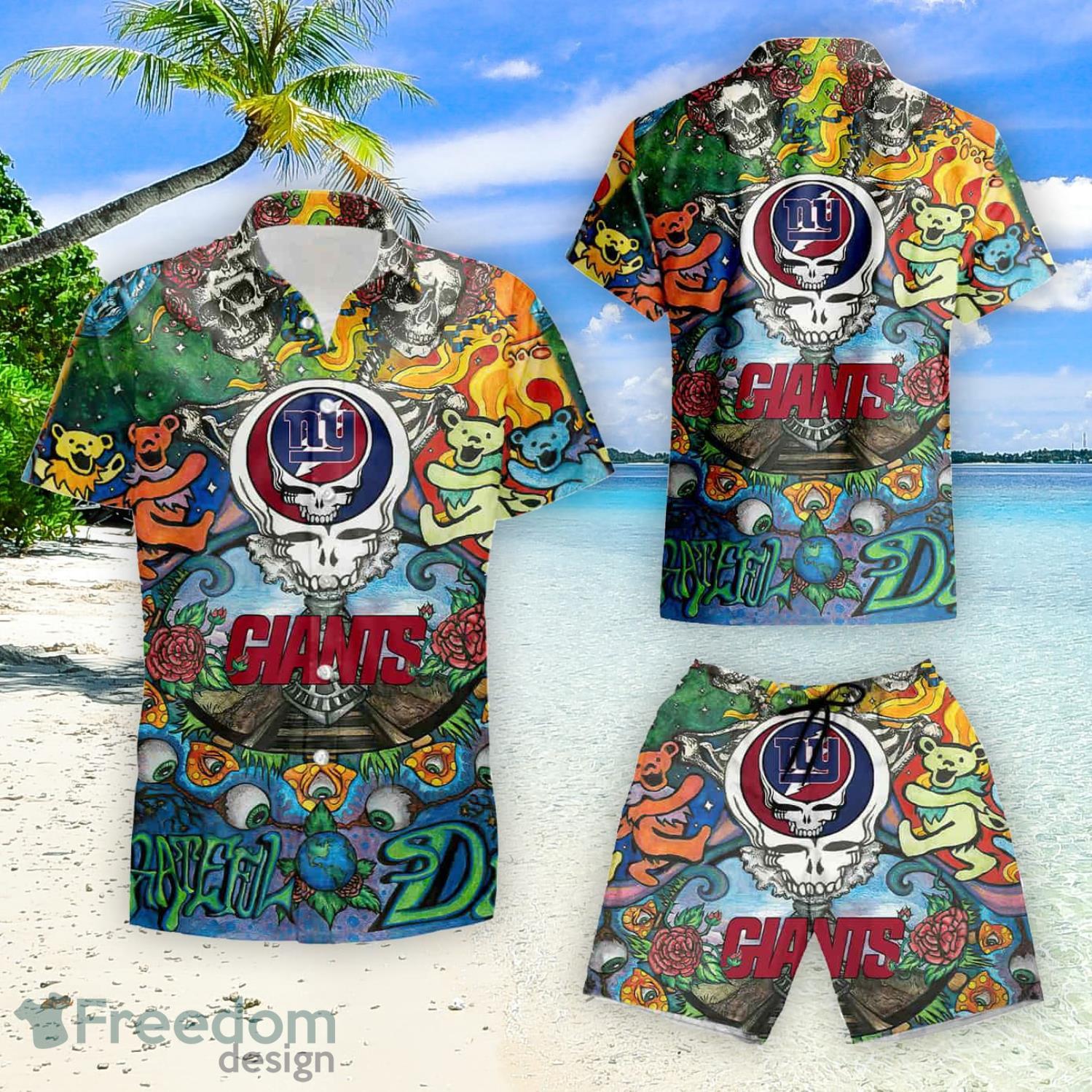New York Giants Hawaiian Aloha Shirt For Sale Hawaiian Shirt - Owl