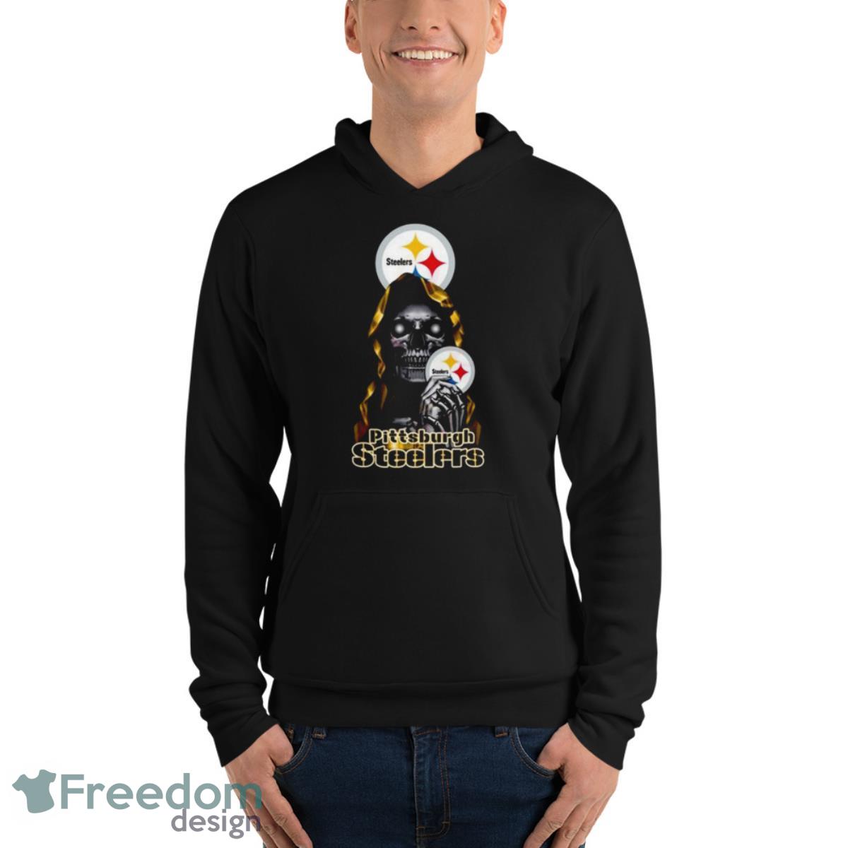 NFL Pittsburgh Steelers Skull Shirt image NFL Pittsburgh Steelers Skull Shirt - Unisex Fleece Pullover Hoodie