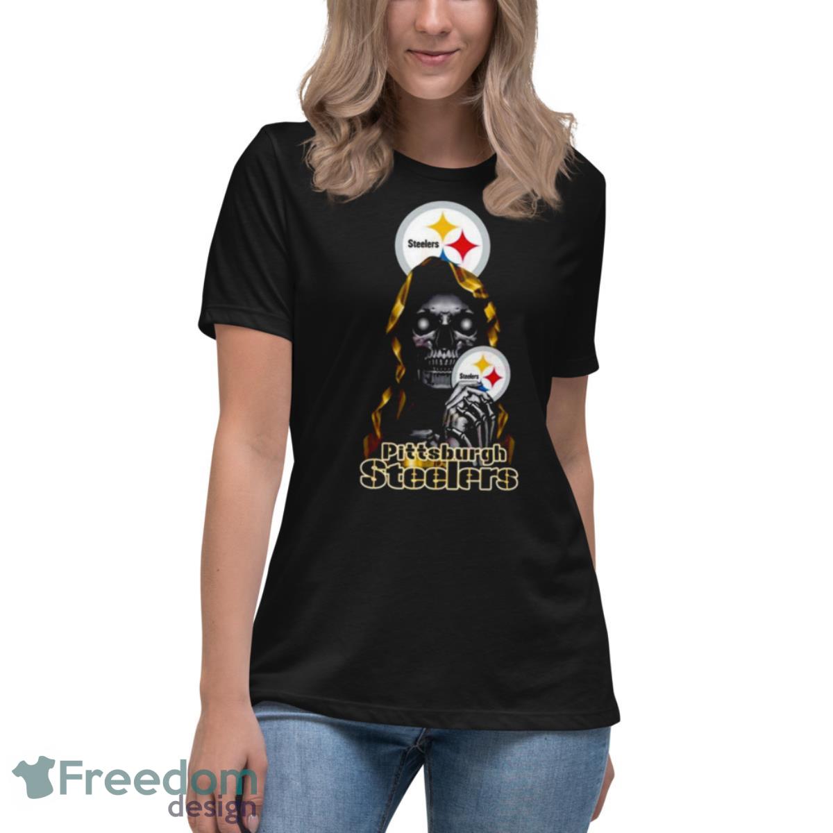 Skull NFL Pittsburgh Steelers logo shirt