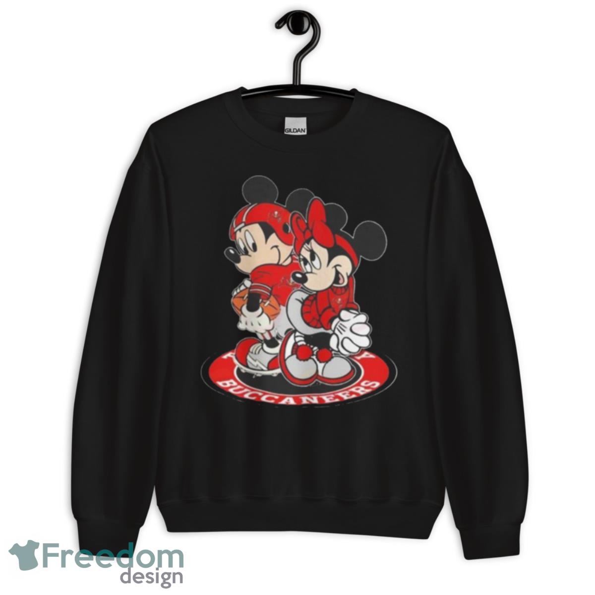 NFL Tampa Bay Buccaneers Mickey Mouse And Minnie Mouse Shirt - Unisex Crewneck Sweatshirt NFL Tampa Bay Buccaneers Mickey Mouse And Minnie Mouse Shirt - Unisex Crewneck Sweatshirt
