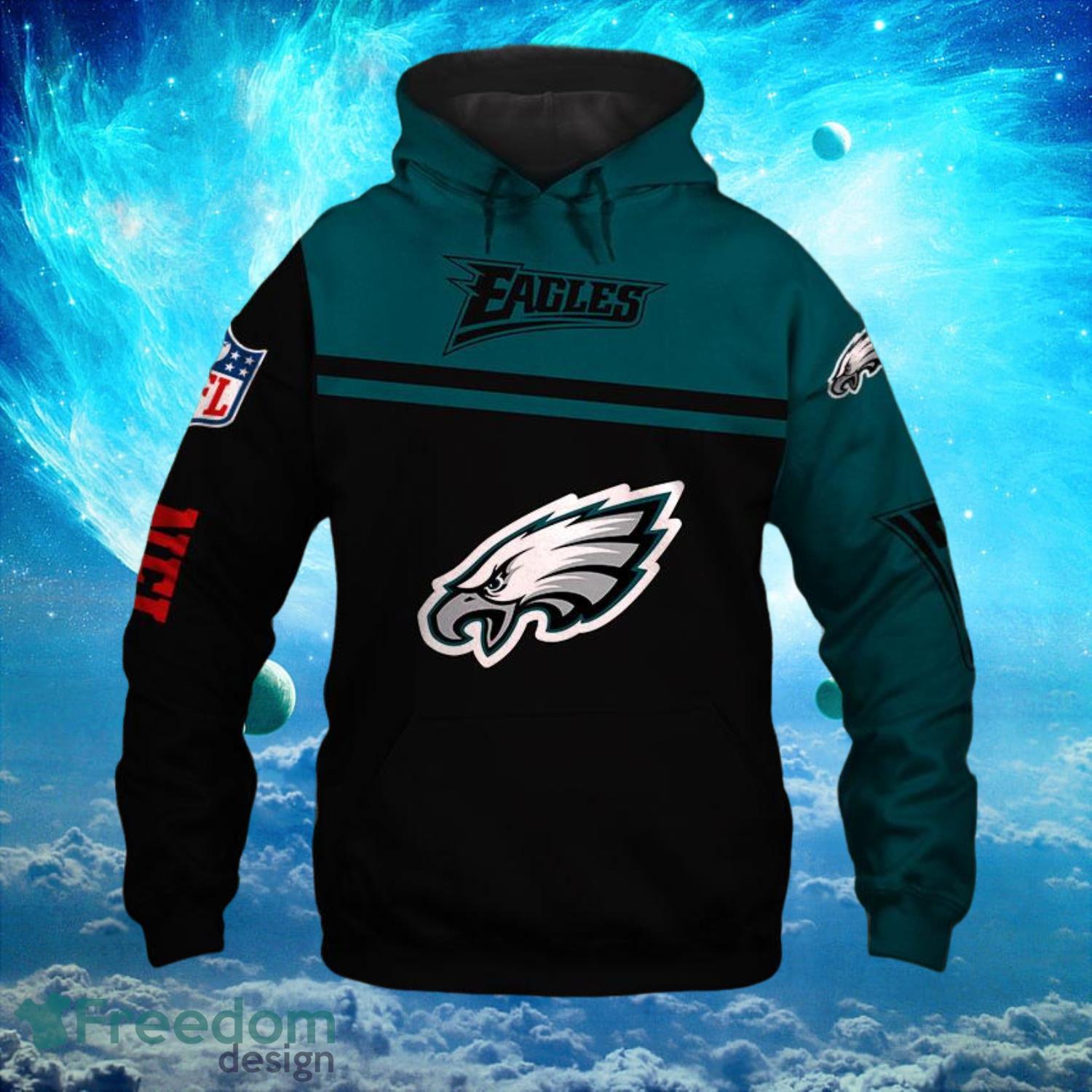 Philadelphia Eagles Logo NFL Death Hoodies Full Over Print Product Photo 1