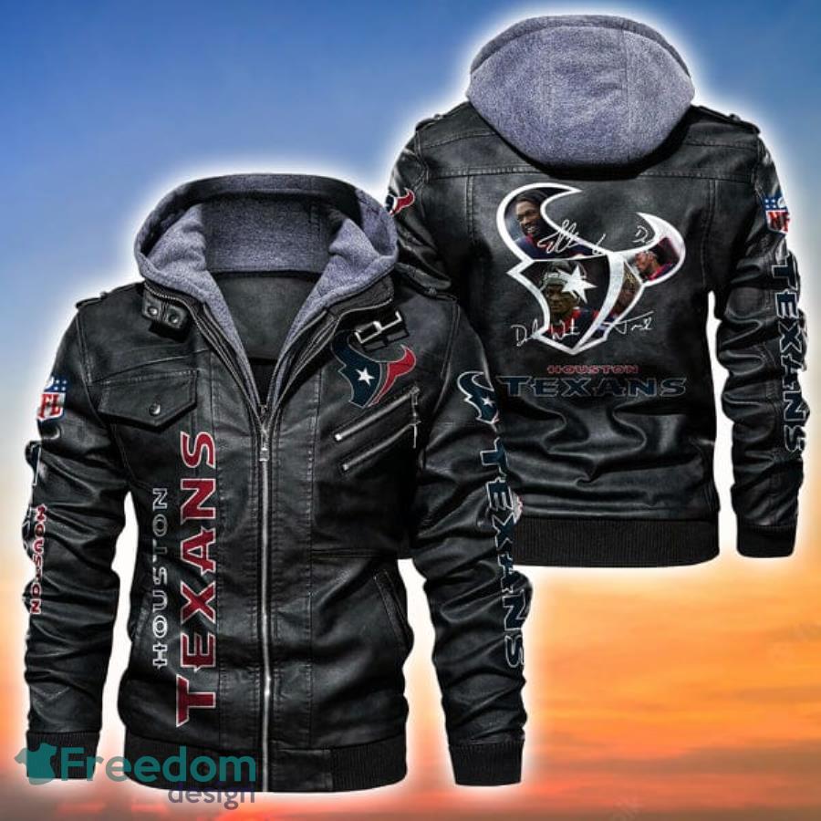 Player's Signatures Houston Texans NFL Leather Jacket - Freedomdesign