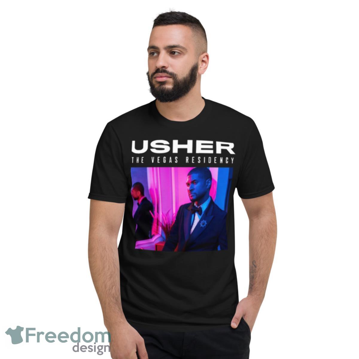 Poster Yasher The Vegas Residency Tour 2023 Usher shirt - Short Sleeve T-Shirt