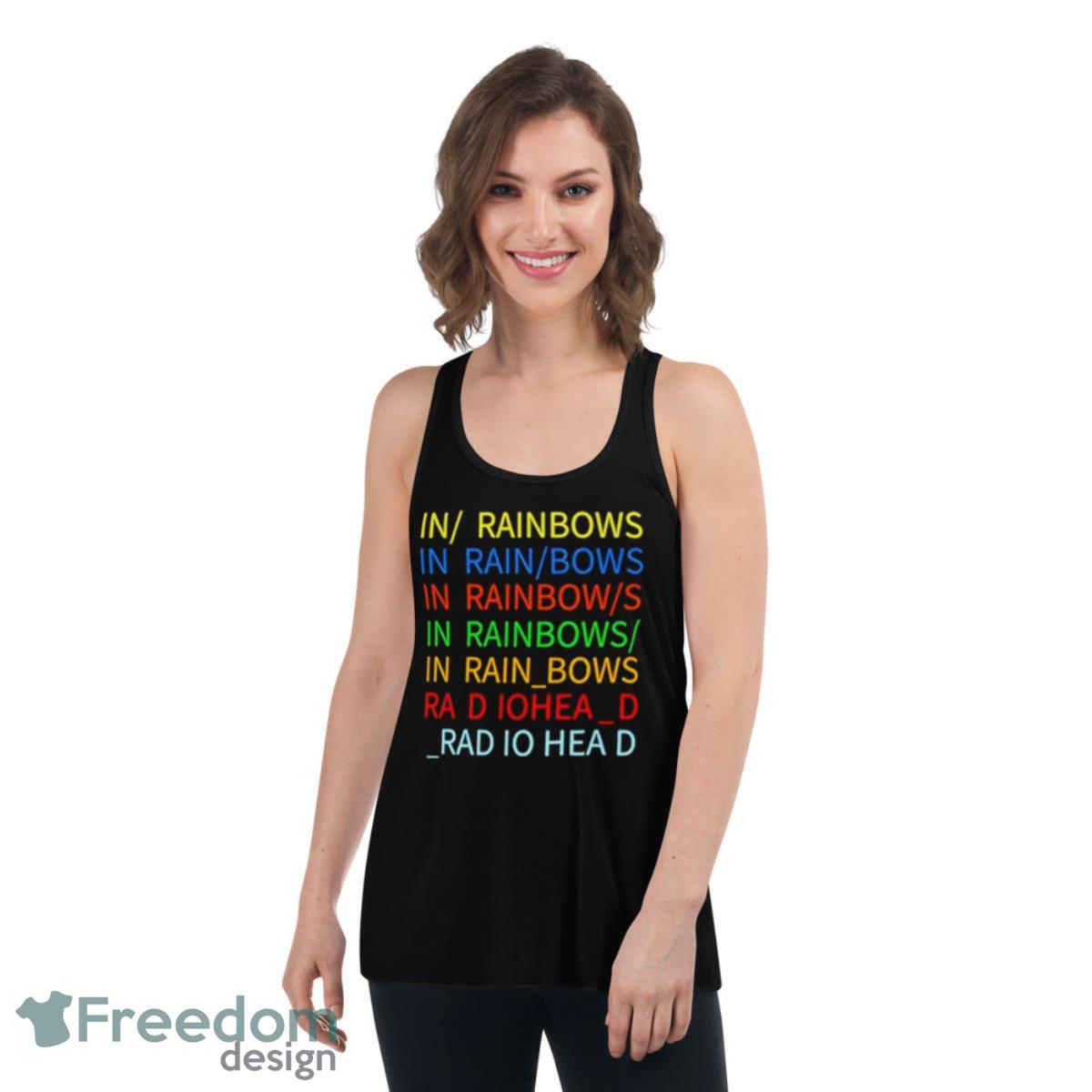 Radiohead In Rainbows Shirt - Womens Flowy Racerback Tank Radiohead In Rainbows Shirt - Womens Flowy Racerback Tank