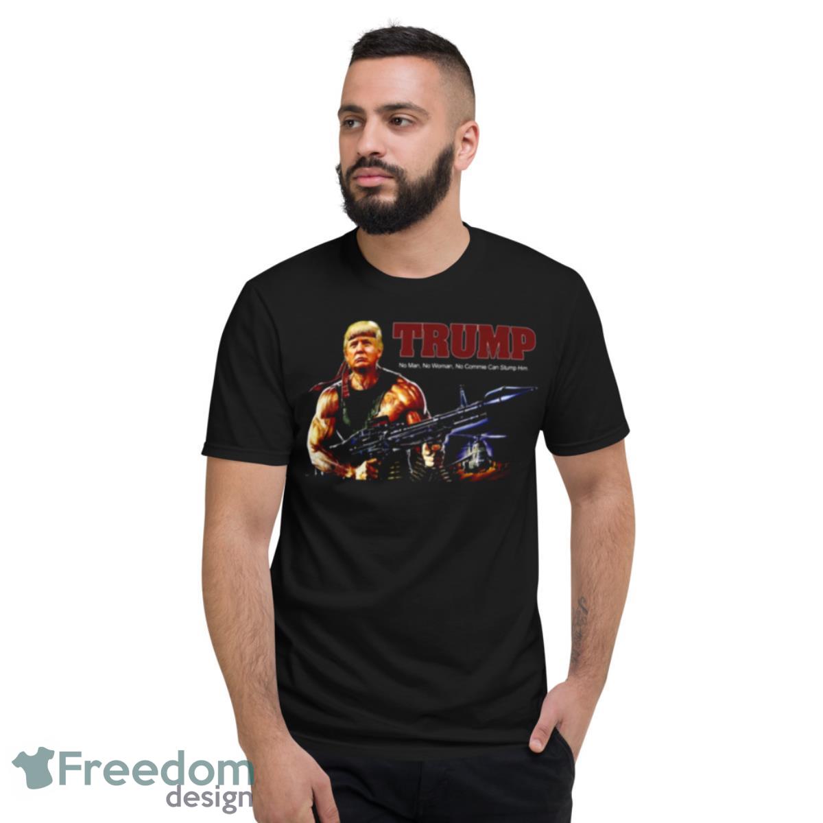 Rambo Trump Man Cheetah Stallone First Blood shirt - Short Sleeve T-Shirt