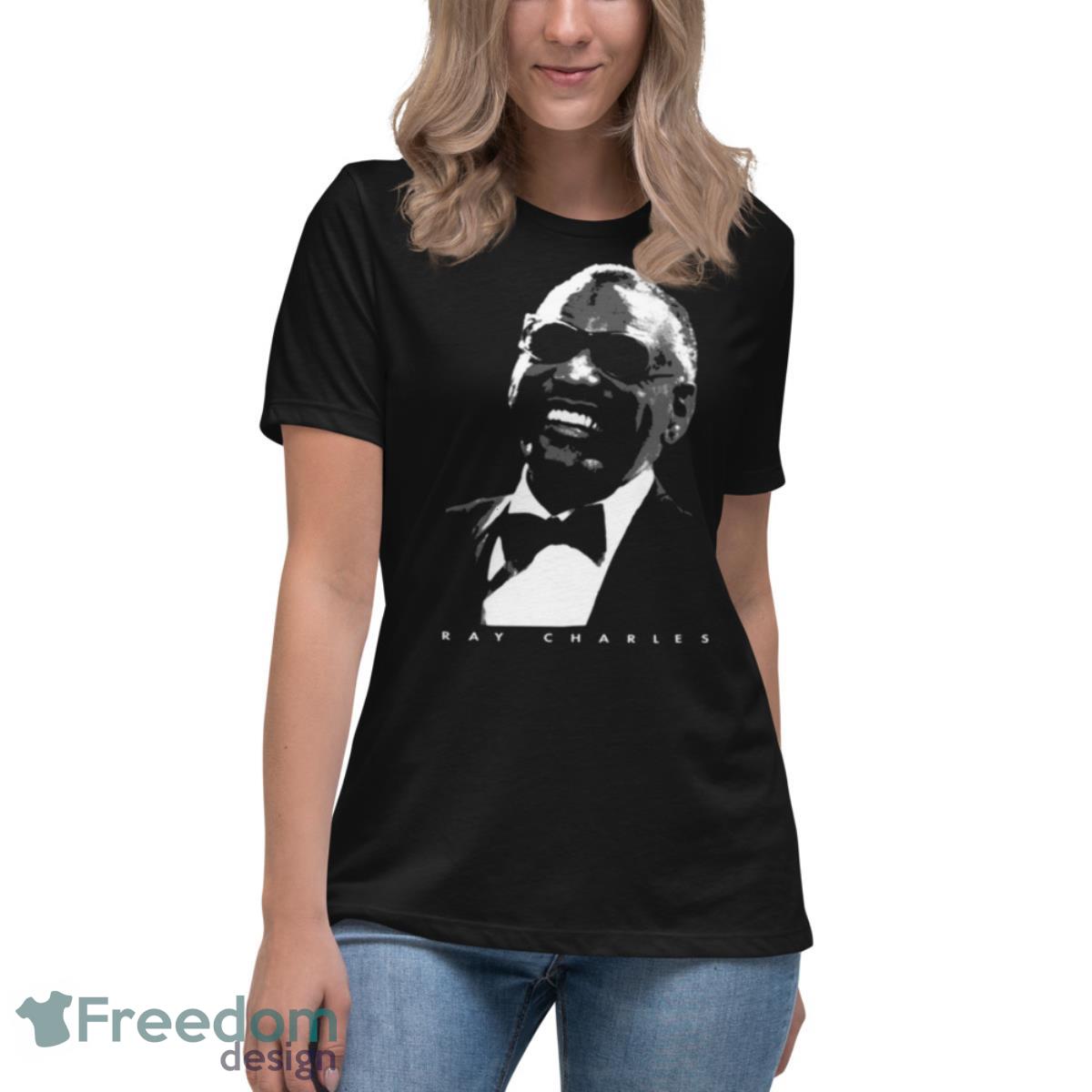 Retro Walkman Ray Charles shirt - Womens Relaxed Short Sleeve Jersey Tee Retro Walkman Ray Charles shirt - Womens Relaxed Short Sleeve Jersey Tee