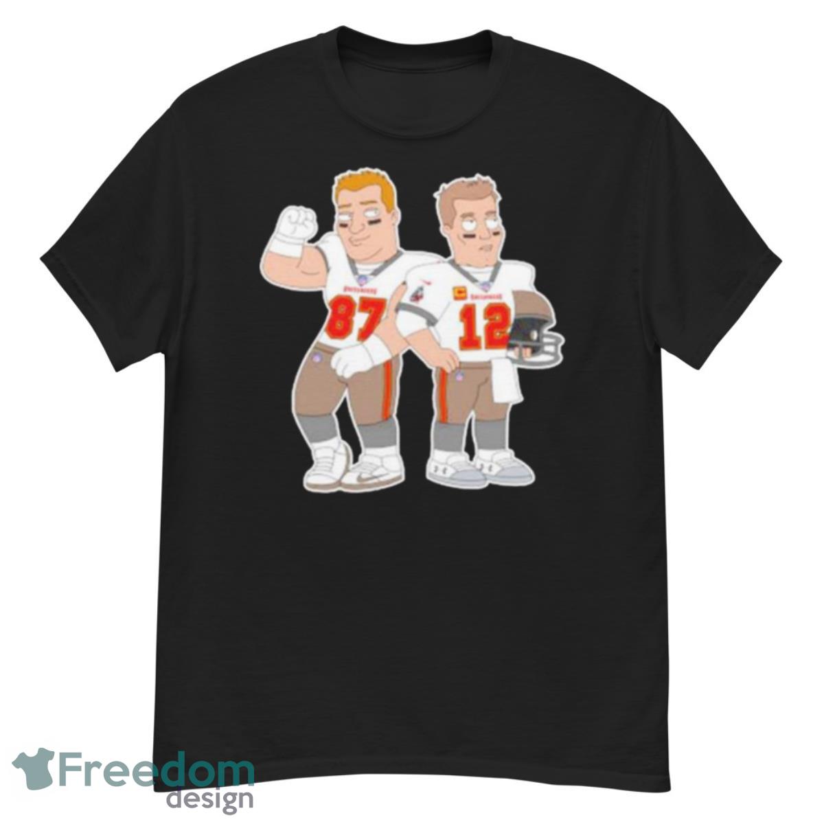 Rob Gronkowski and Tom Brady Tampa Bay Buccaneers cartoon shirt - G500 Men’s Classic T-Shirt