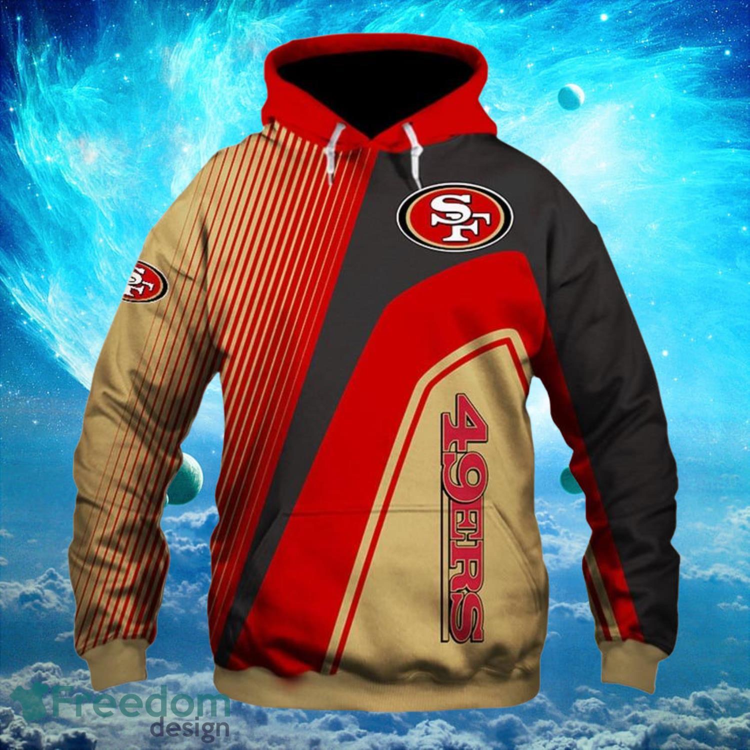 San Francisco 49ers Logo NFL Football Hoodies Full Over Print Product Photo 1
