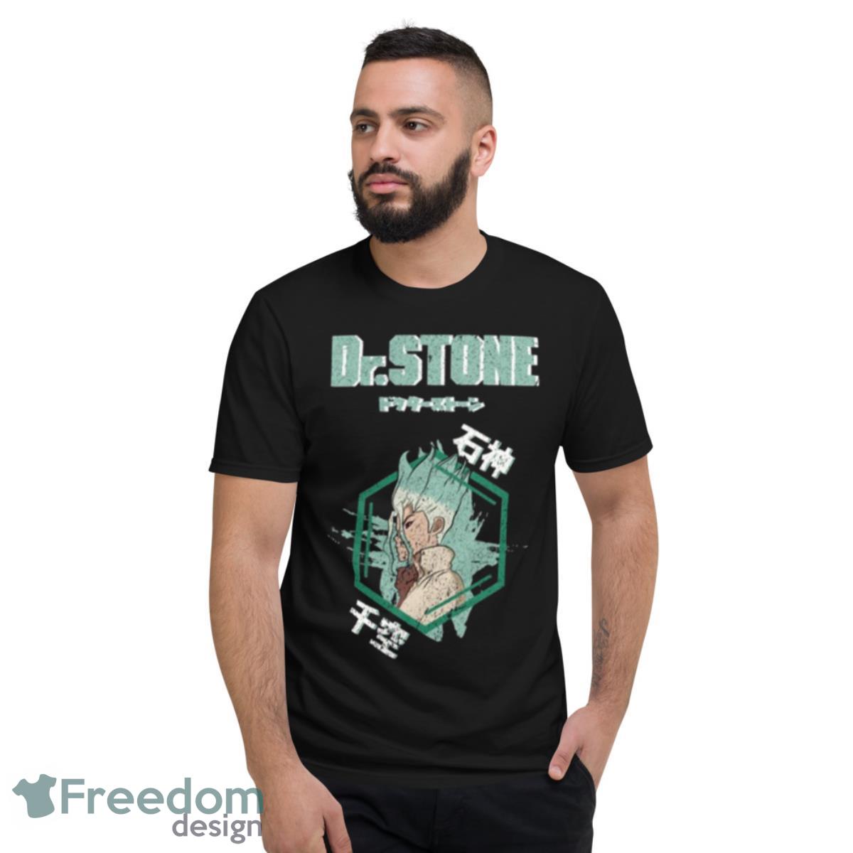 Senku Side Face Grunge Style Dr Stone shirt - Short Sleeve T-Shirt