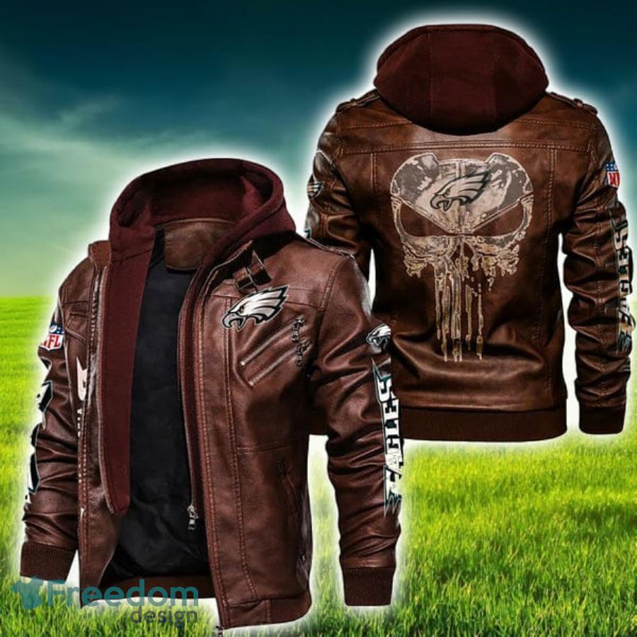 Helmet Symbol Philadelphia Eagles NFL Leather Jacket