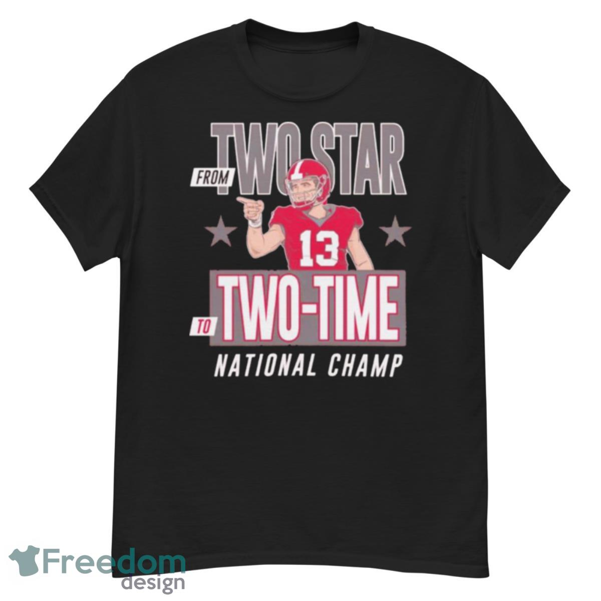 Stetson Bennett from two star to two time national champ shirt - G500 Men’s Classic T-Shirt