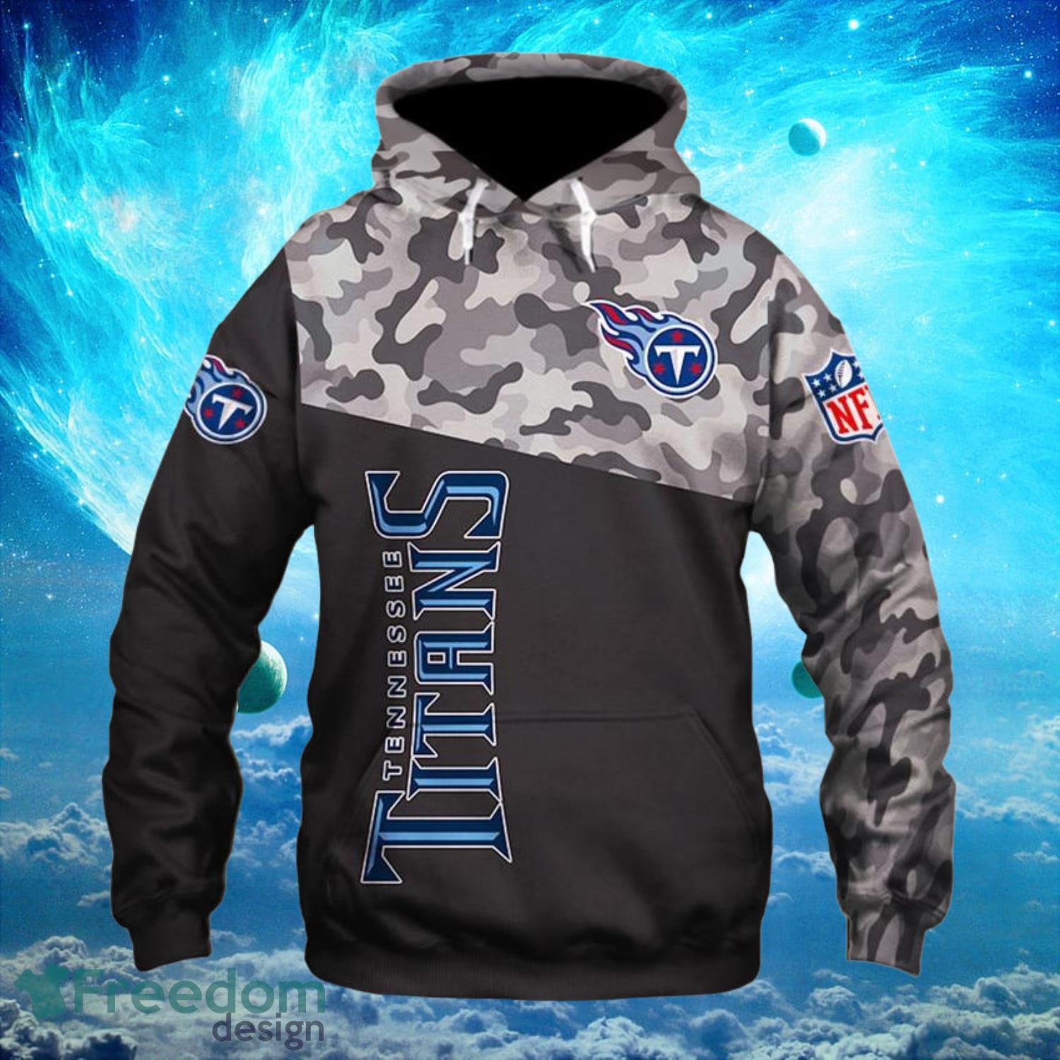 Tennessee Titans Logo Dark Hoodies Full Over Print Product Photo 1