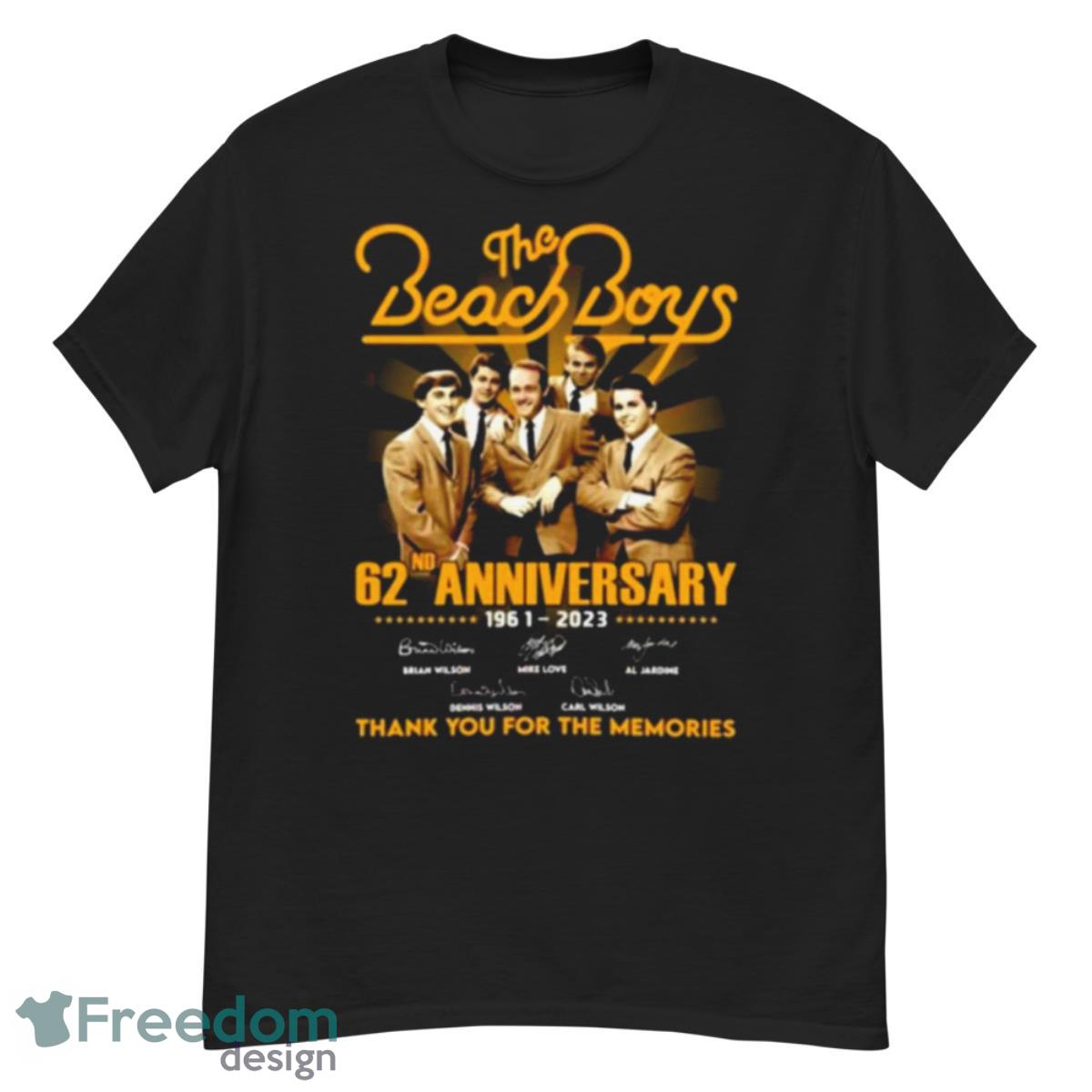 The Beach Boys 62nd Anniversary 1961 – 2023 Thank You For The Memories Signatures Shirt - G500 Men’s Classic T-Shirt