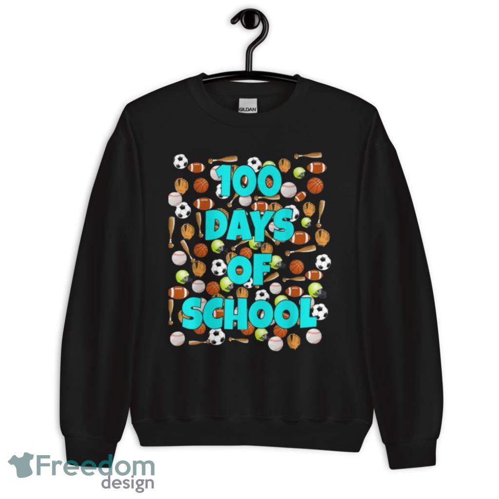 100 Days Of School Sport Icons T-Shirt Product Photo 3 100 Days Of School Sport Icons T-Shirt Product Photo 3