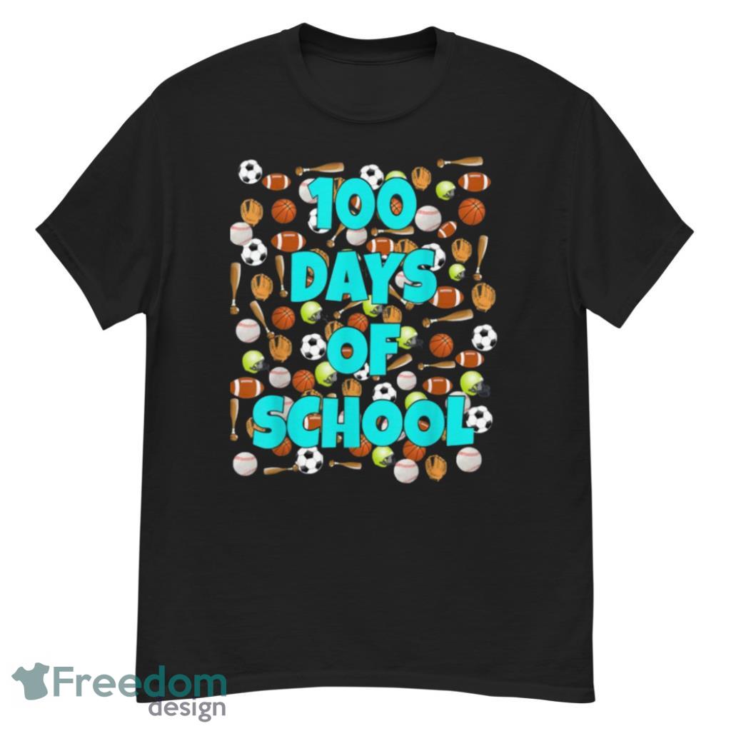 100 Days Of School Sport Icons T Shirt image 100 Days Of School Sport Icons T-Shirt Product Photo 6