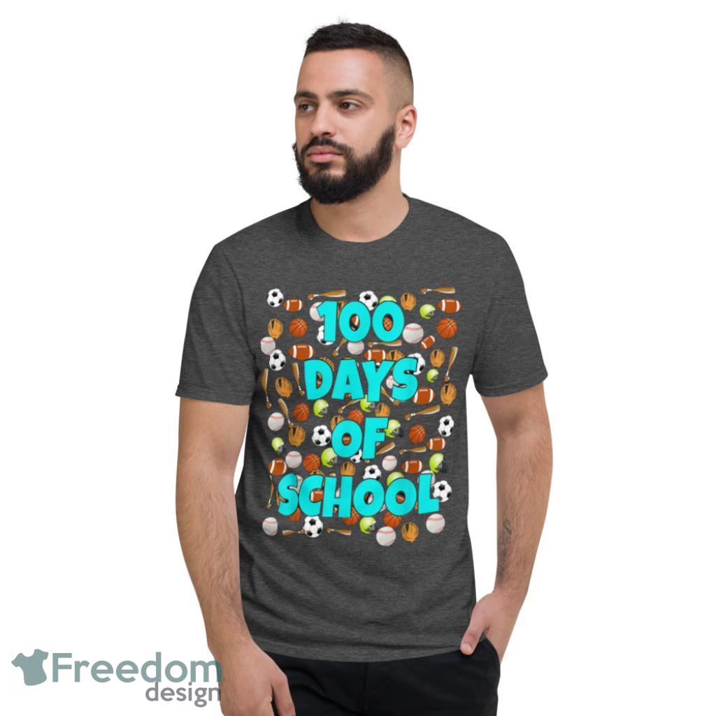 100 Days Of School Sport Icons T-Shirt Product Photo 7 100 Days Of School Sport Icons T-Shirt Product Photo 7
