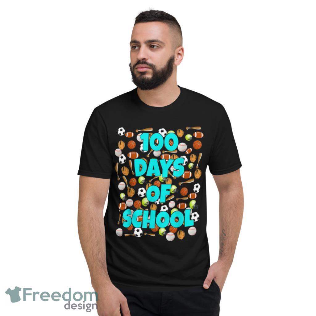 100 Days Of School Sport Icons T-Shirt Product Photo 8 100 Days Of School Sport Icons T-Shirt Product Photo 8