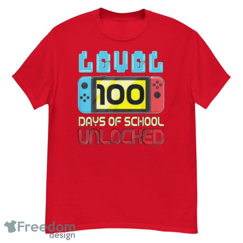 100 Days of School Unlocked Gamer Educational Video Games T-Shirt Product Photo 4 100 Days of School Unlocked Gamer Educational Video Games T-Shirt Product Photo 4