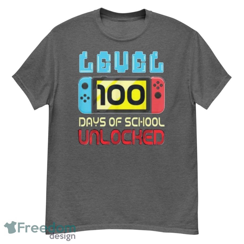 100 Days of School Unlocked Gamer Educational Video Games T Shirt image 100 Days of School Unlocked Gamer Educational Video Games T-Shirt Product Photo 5