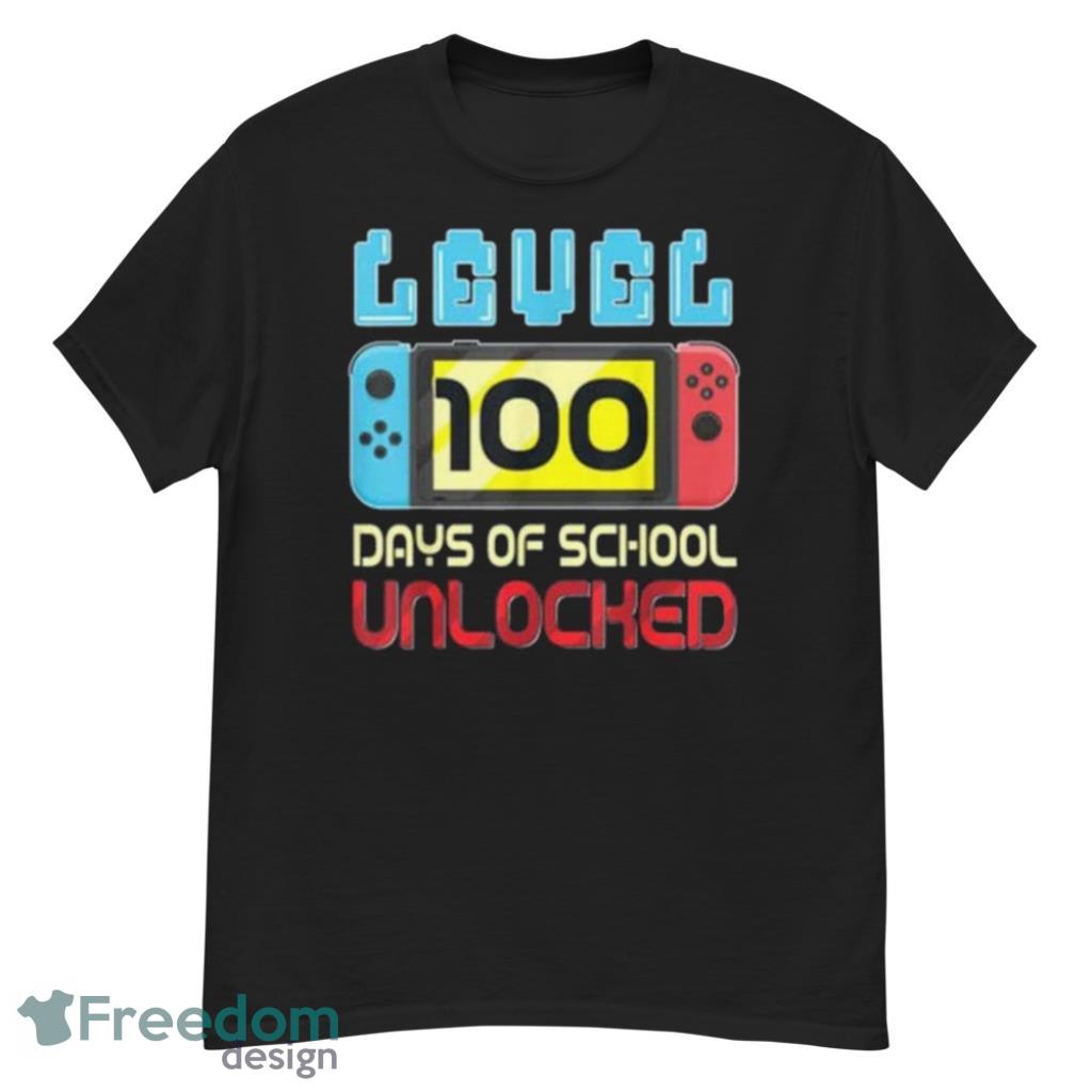 100 Days of School Unlocked Gamer Educational Video Games T-Shirt Product Photo 6 100 Days of School Unlocked Gamer Educational Video Games T-Shirt Product Photo 6