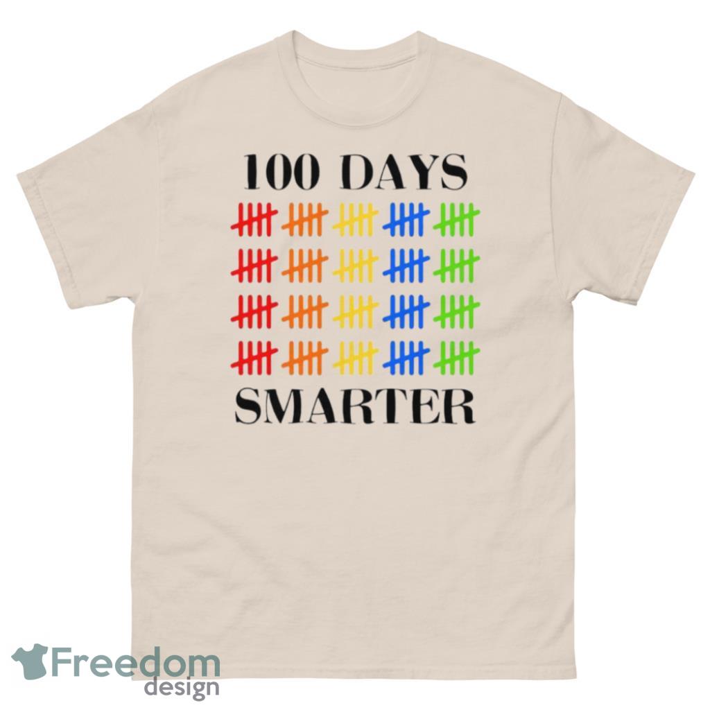 100 Days Smarter Back to School Hundred Day Teachers T-Shirt Product Photo 2