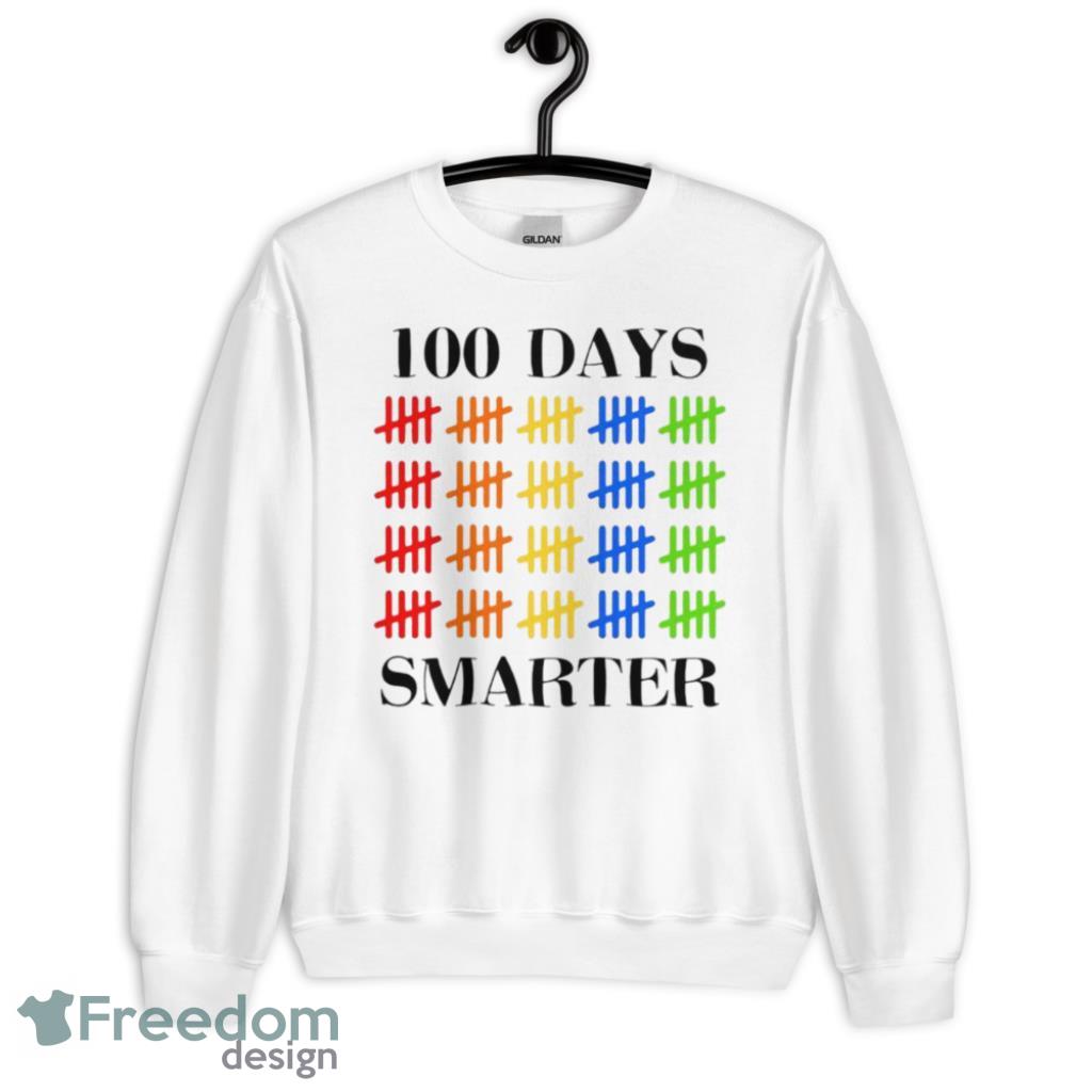 100 Days Smarter Back to School Hundred Day Teachers T-Shirt Product Photo 1