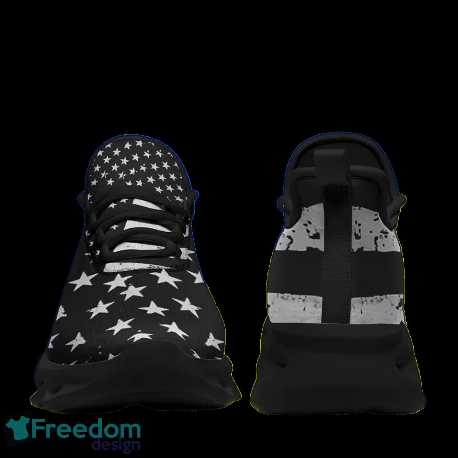 American Flag Custom Dark Type Sneakers Max Soul Shoes Product Photo 2