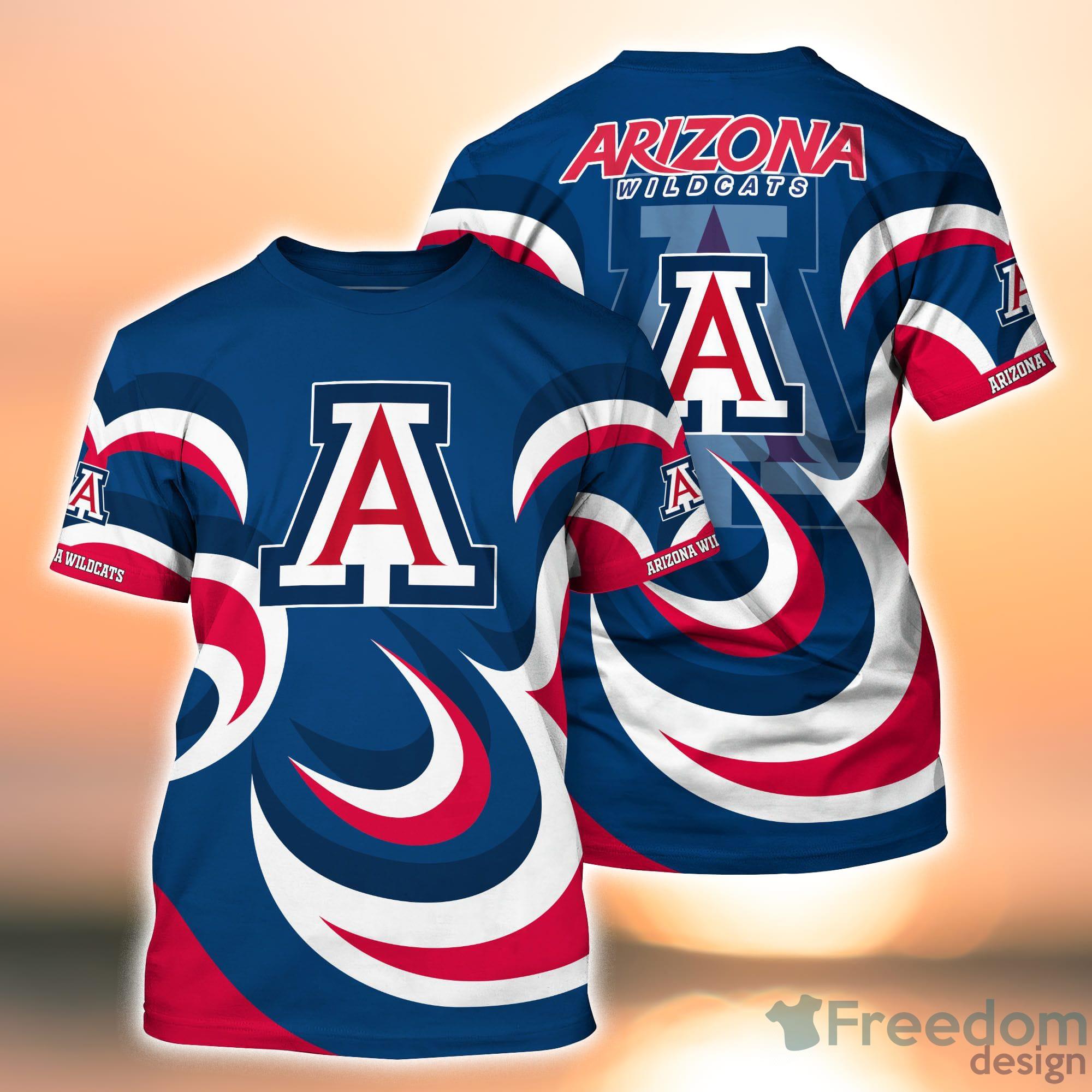 Arizona Wildcats NCAA 3D All Over Printed Shirt For Sport Fans Product Photo 2