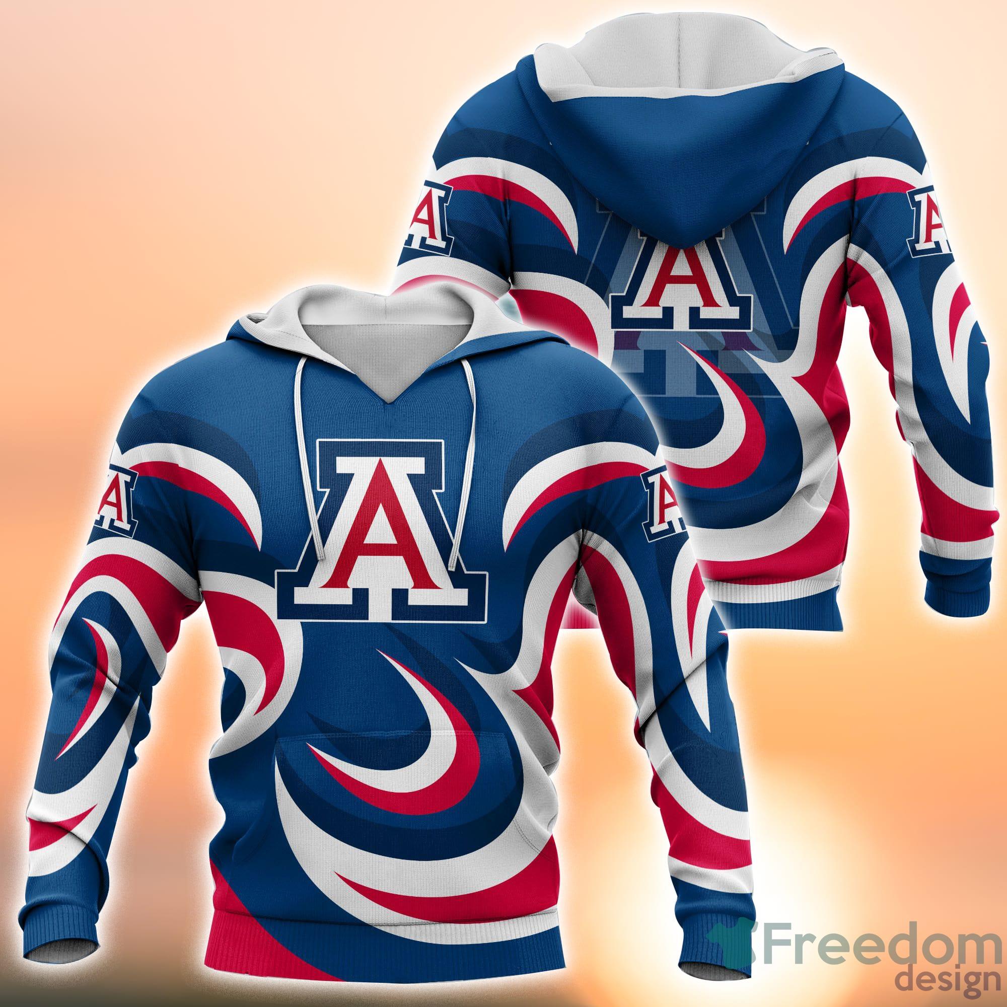 Arizona Wildcats NCAA 3D All Over Printed Shirt For Sport Fans Product Photo 1