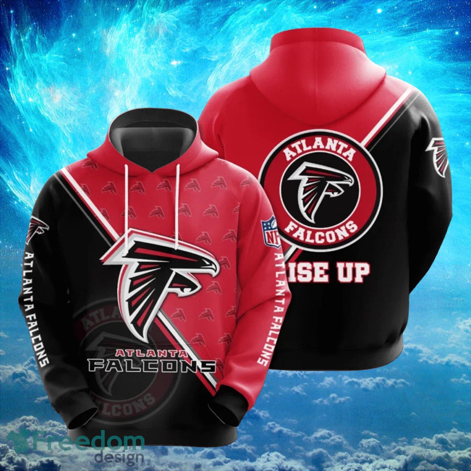 Atlanta Falcons Big Logo Hoodies Print Full Product Photo 1