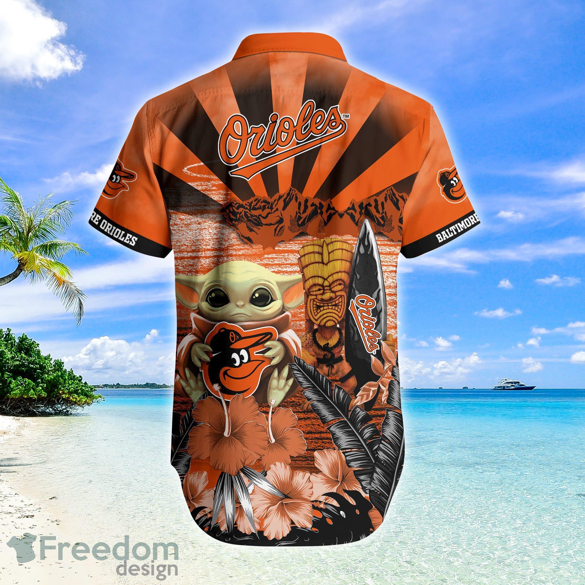 Personalized Baltimore Orioles MLB Flower Summer Tropical Hawaiian Shirt -  YesItCustom