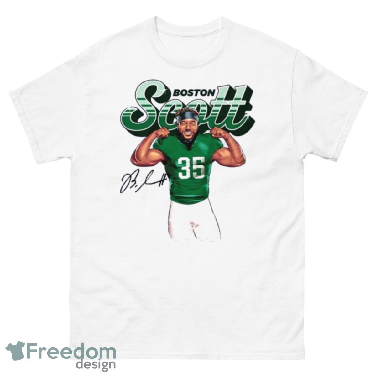 Boston Scott Philadelphia Eagles Shine Signature Shirt - 500 Men’s Classic Tee Gildan