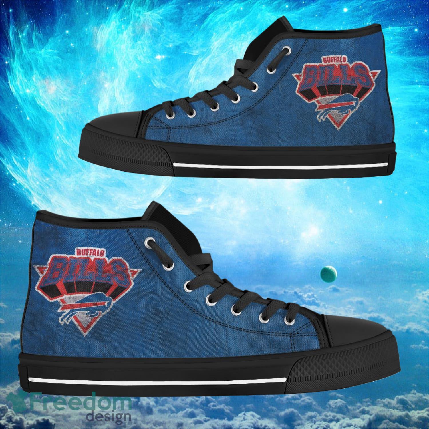 Buffalo Bills Custom Simple Logo High Top Shoes Product Photo 1