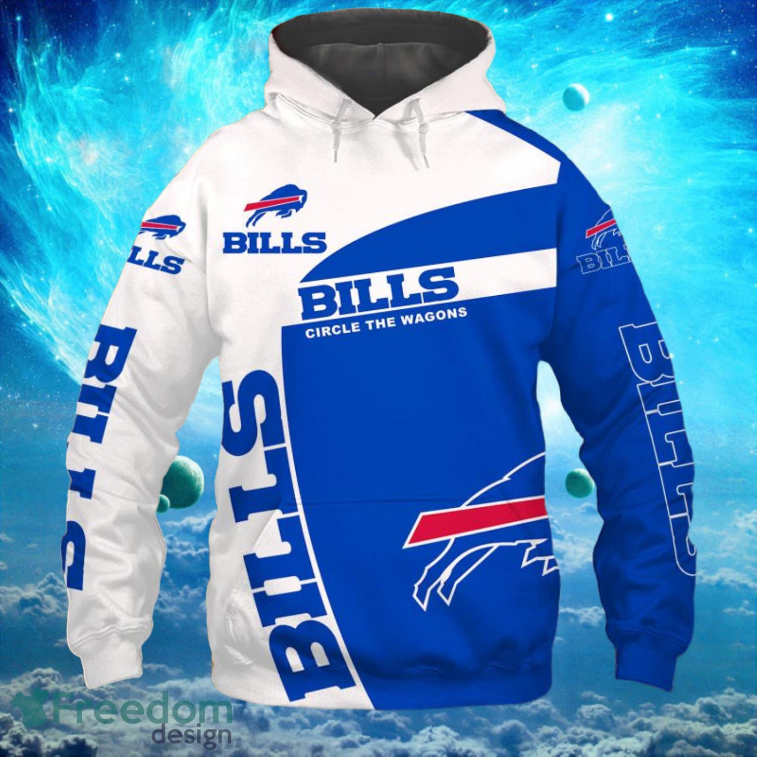 Buffalo Bills Light Type Hoodies Print Full Product Photo 2