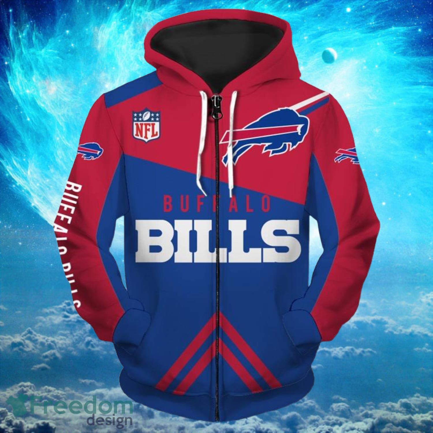 Buffalo Bills NFL Big Name Hoodies Print Full Product Photo 1