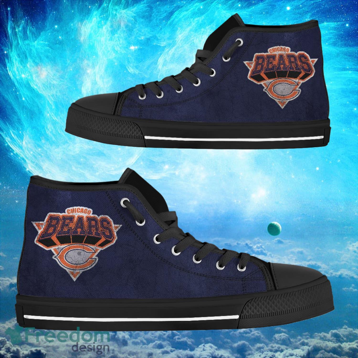 Chicago Bears canvas Shoes low top for women 