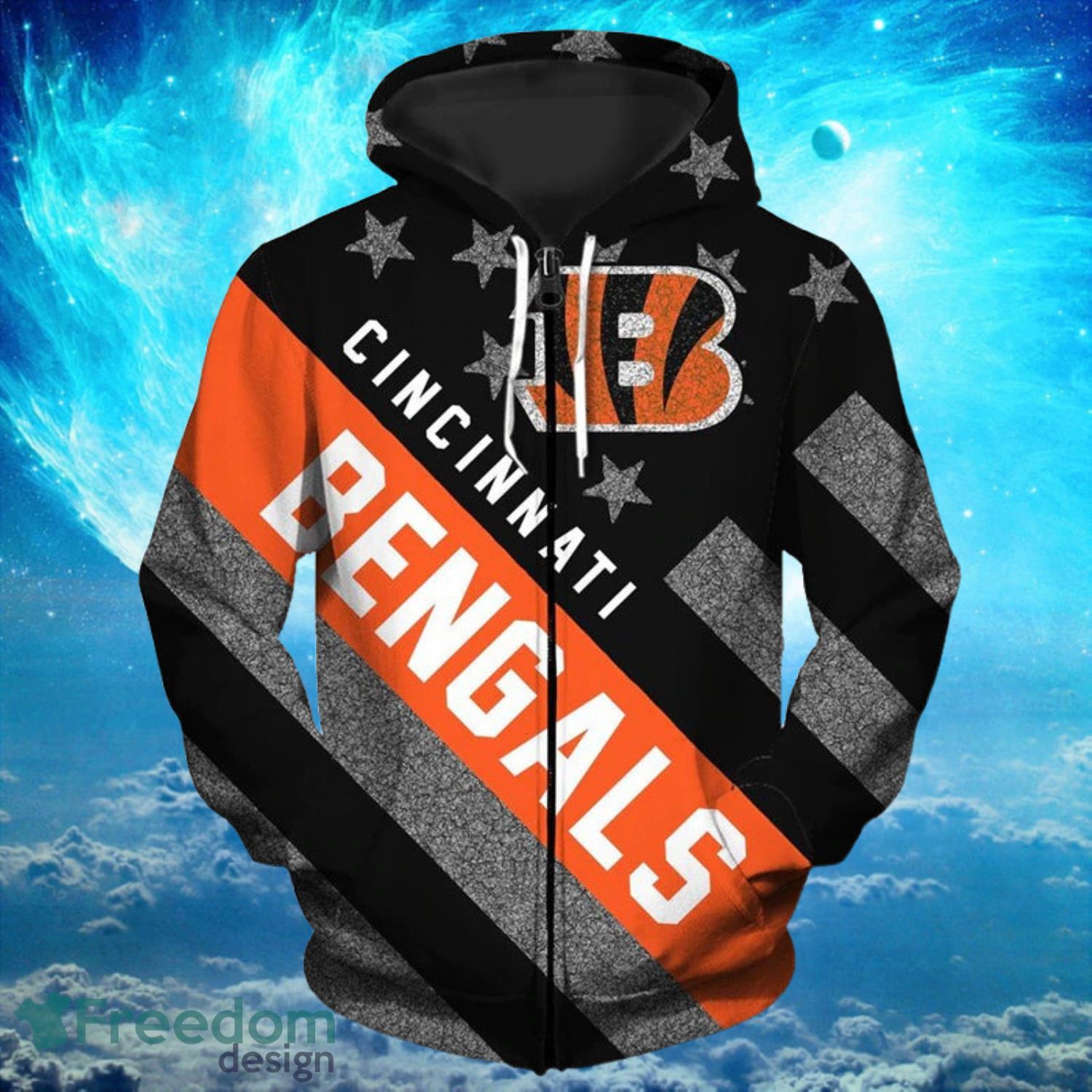 Cincy Bengal Tiger: Hand-Dyed Sweatshirt (PRE-ORDER) – Pop Rocket Creations