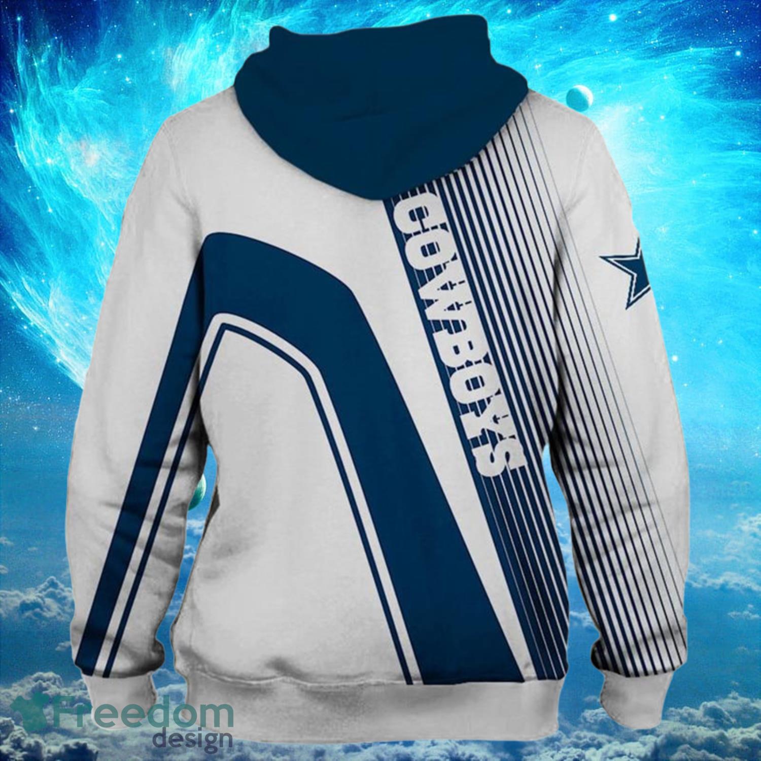 Dallas Cowboys Football Fans Light Type Hoodies Print Full Product Photo 2