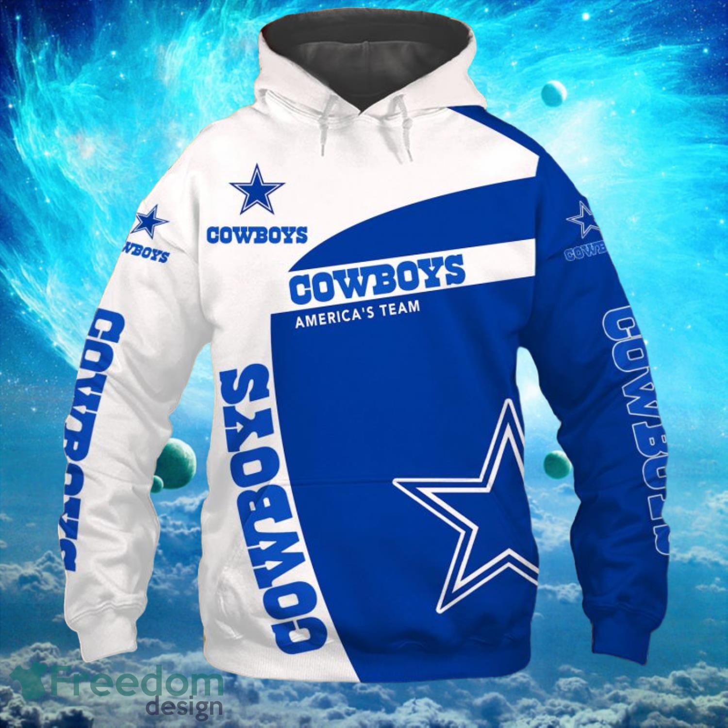 Dallas Cowboys Military Hoodies Full Over Print - Freedomdesign