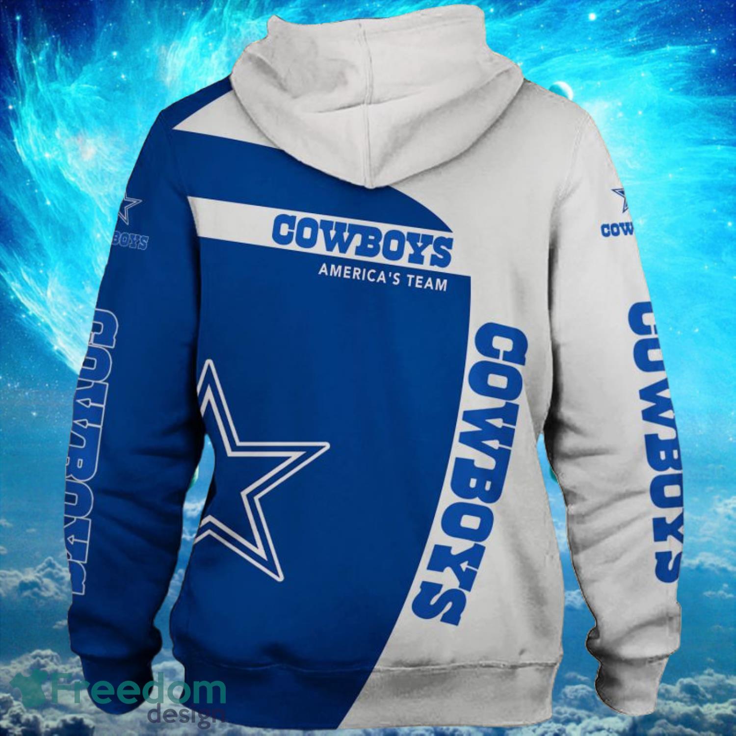 Dallas Cowboys Americas Team 3D Hoodie All Over Print Dallas Cowboys  Fathers Day Gifts - T-shirts Low Price